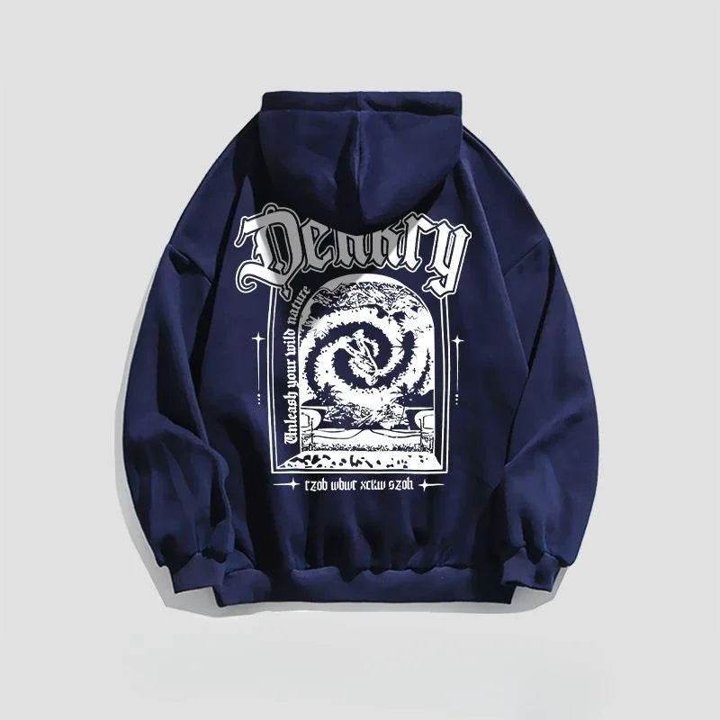 Male Hoodie Harajuku Fashion Loose Autumn New In Men's Hooded Sweatshirt Funny Cheap Streetwear High Quality Pastel Color Cotton - AIAZ