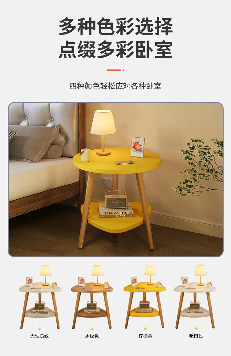 Hot Selling Bedside Table Cabinet Modern Luxury Wood Nightstands Large Bed Side End Table for Bedroom