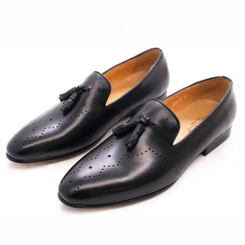 Business Casual Sheepskin Lined Gentlemanly Shoes Easy Wear for Daily Office Social Occasions