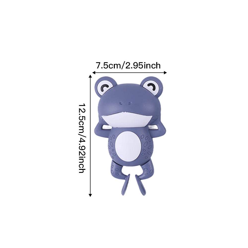 Baby Shower Clockwork Cute Animal Swimming Frog When Baby Bath In Bathroom Baby Water Toy Kids Clockwork Bath Toys Bathroom Toys - AIAZ