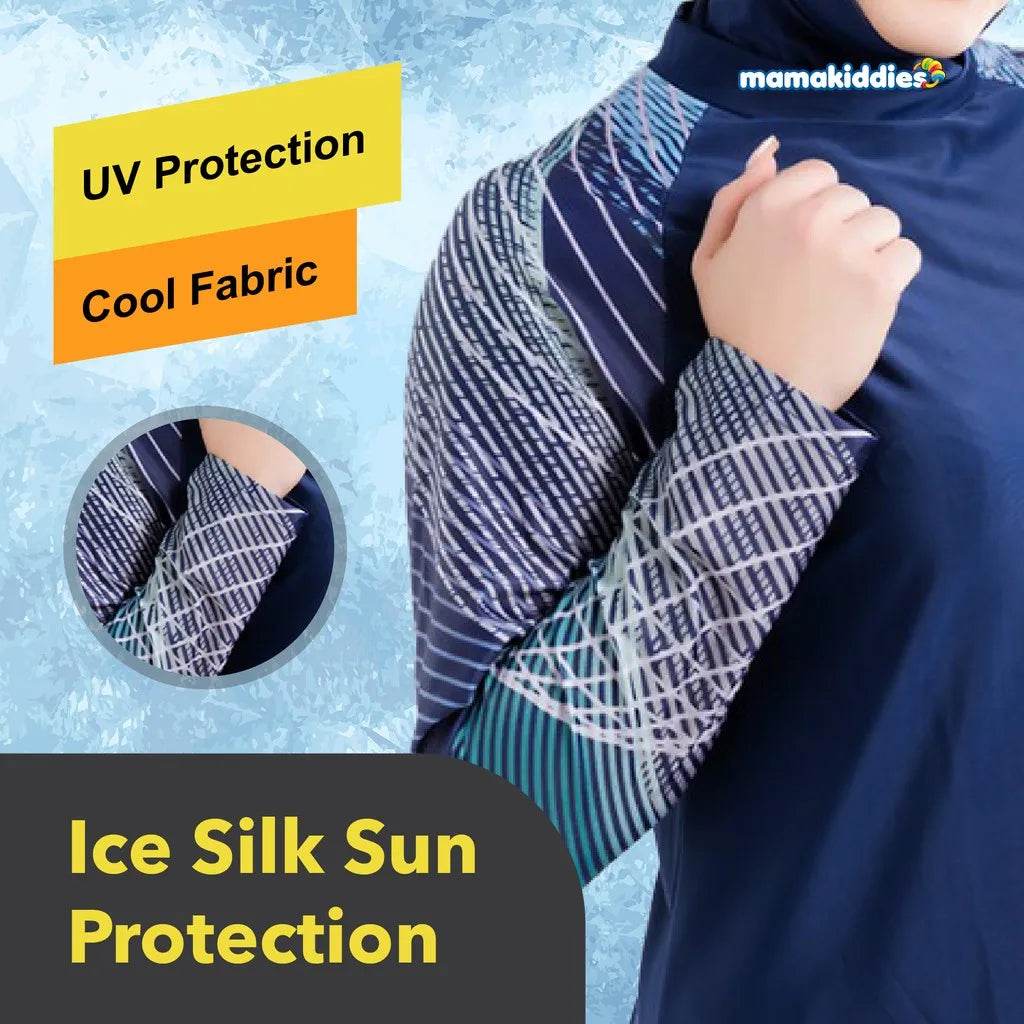 Muslim wimwear Women Hijab Swimsuit Modest Swimming Suit Islamic Cover Ups Burkini Hijabs For Woman Long Sleeve Bathing Swim - AIAZ