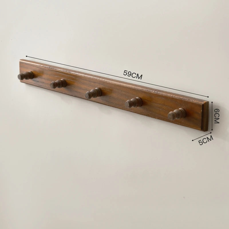 Entrance Wall Hangers Key Holder Solid Wood Storage Rack Door Wall  Wall Hooks Key Hanger Plants Pot Storage Shelf Home Decor