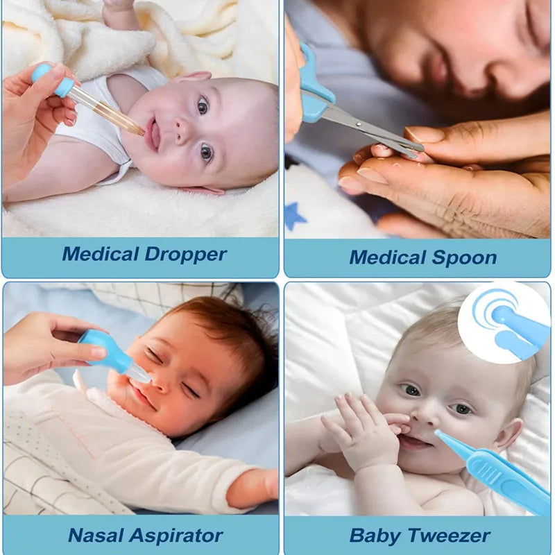 Newborn daily nail Care kit Nail clipper tool Health kit Thermometer Comb Care kit