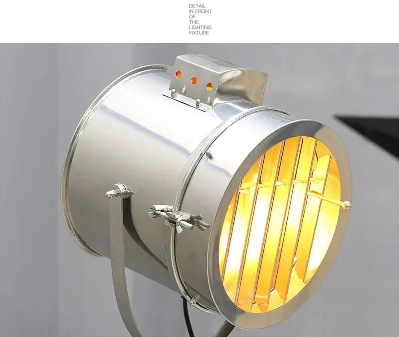 Nordic Creative Designer Stainless Steel Floor Lamp Restaurant Living Room Studio Retro Metal Led Light Home Decoration Lighting