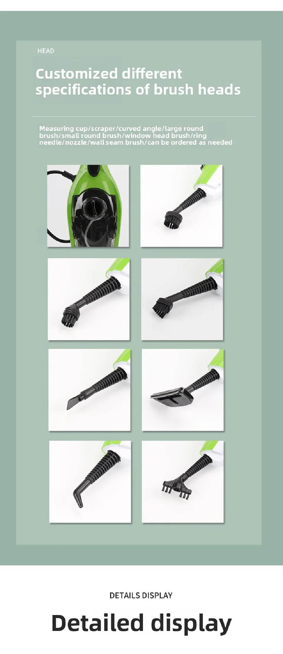 Steam Cleaner Super Large Water Tank High-temperature Sterilization Cleaner Household Mop - AIAZ