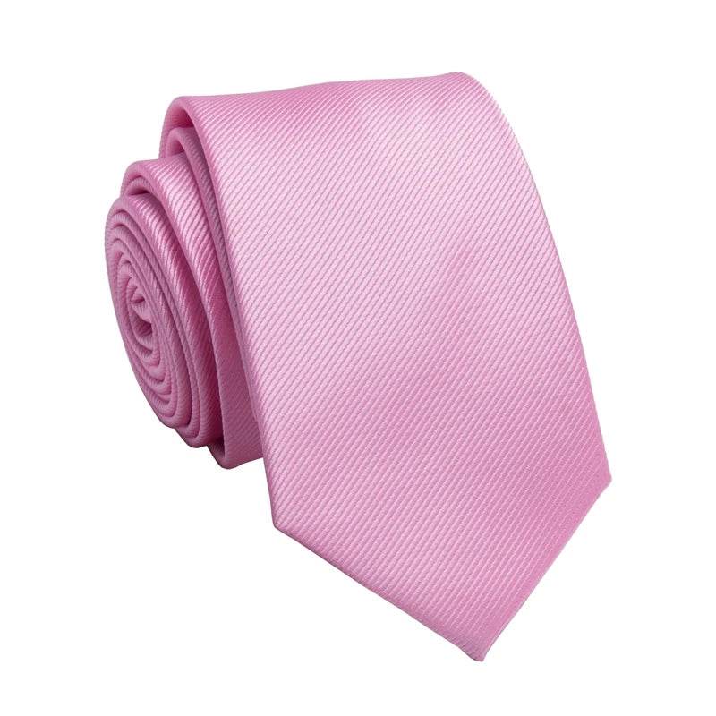 Men's Business Jacquard Slim Tie, British Classic Solid Color Tie,Casual Wedding Accessories - AIAZ