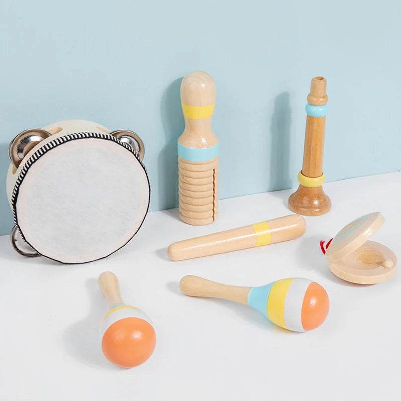Interactive Musical Toy Wooden Toys Child Percussion Instruments Early Educational Toys Birthday Gifts for Toddlers Girl Boy - AIAZ