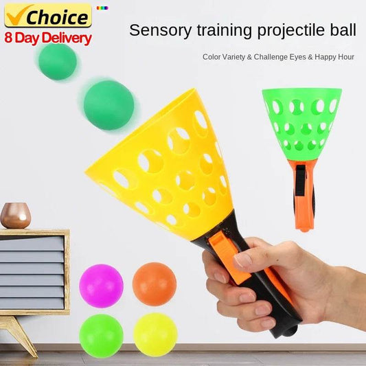 Hot Fun Ball and Cup Toy Set Ball Game with 2 Catch Launcher Baskets and 3 Balls Summer Beach Birthday Party Favors Gifts Toys - AIAZ