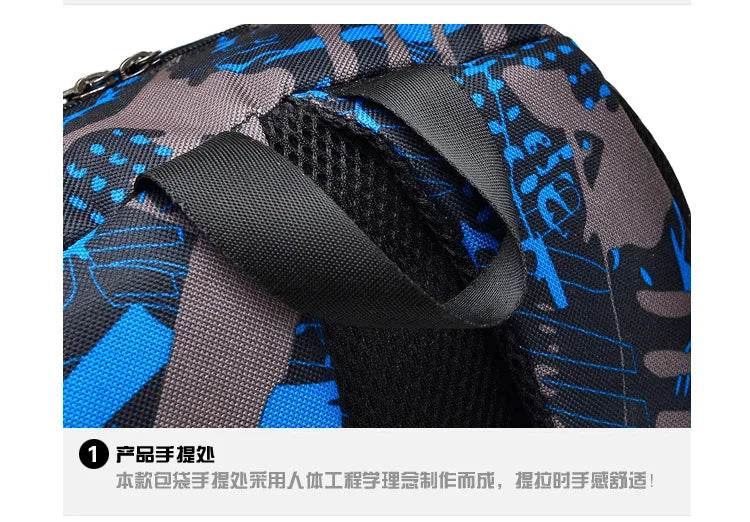 Waterproof travel laptop backpack children School Bags teenager Boys girls camouflage school Backpack set high School backpack - AIAZ