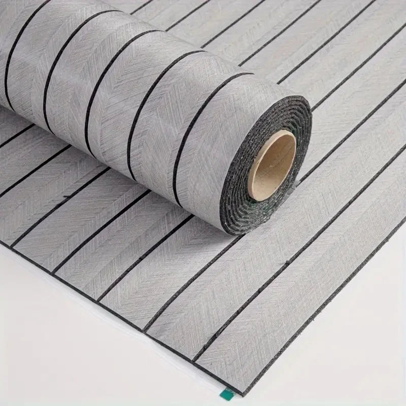 Extra thick 3D retro wood grain self-adhesive wallpaper - perfect for DIY ceiling and wall projects, SXP resin, removable and wa