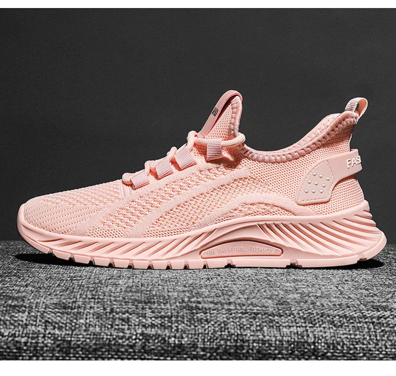 Women Lace Up Running Shoes Sporty Outdoor Beige Fabric Sneakers Comfort Lightweight Non Slip Athletic Shoes for Gym Work Casual