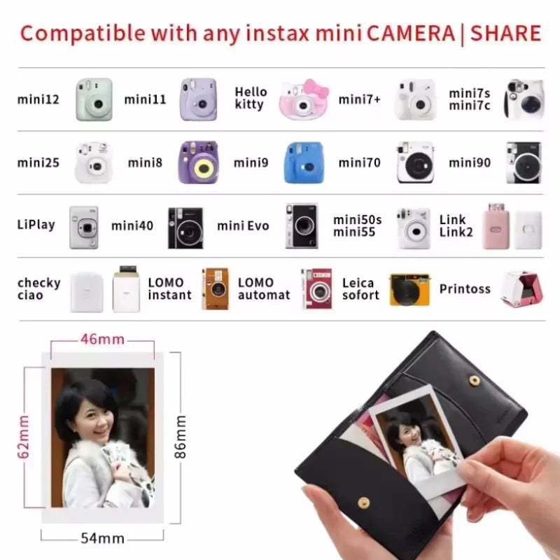 Fujifilm Instax Mini Film White Edge 3 inch Paper for Fuji Instant Film Camera Mini 12 11 9 8 40 70 90 Link 2 EVO 10-100 Sheets