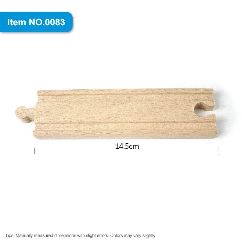 DIY Children Wooden Train Rail Track Accessories Toy Cross Track Railway Toys Compatible All Track for Kids Boys & Girls Gifts - AIAZ