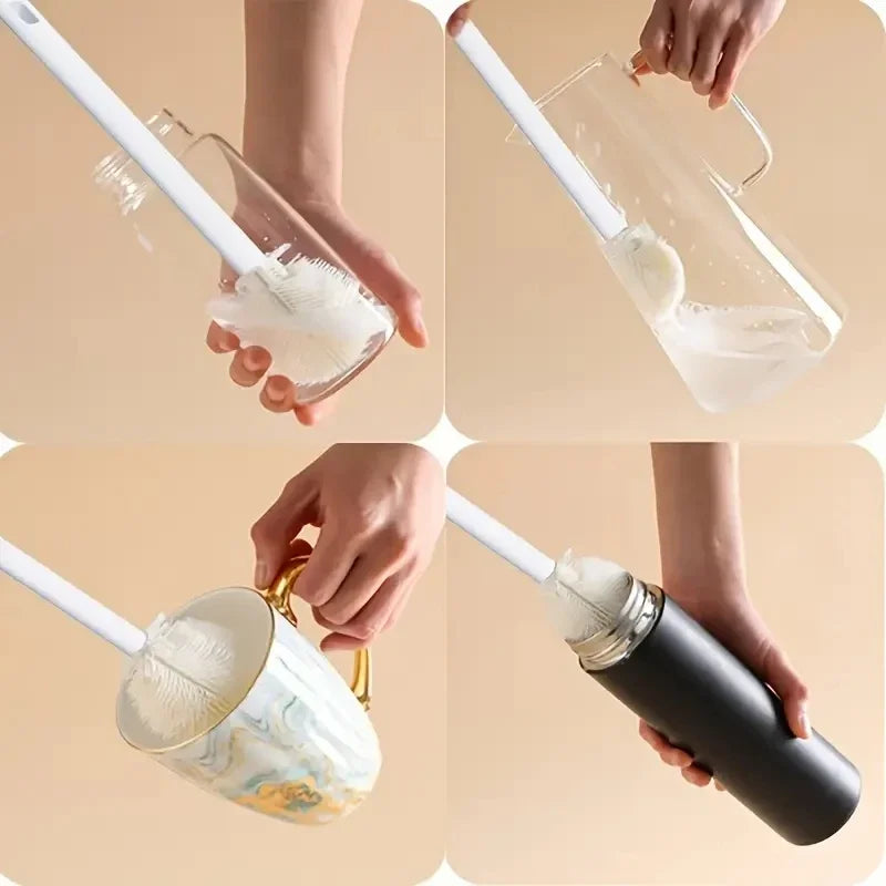 1PC Cup Brush Cleaning Long Handle Small Brush Mug Breaker Special Cleaning Crevice Glass Cup Bottle Brush Cleaning Tools