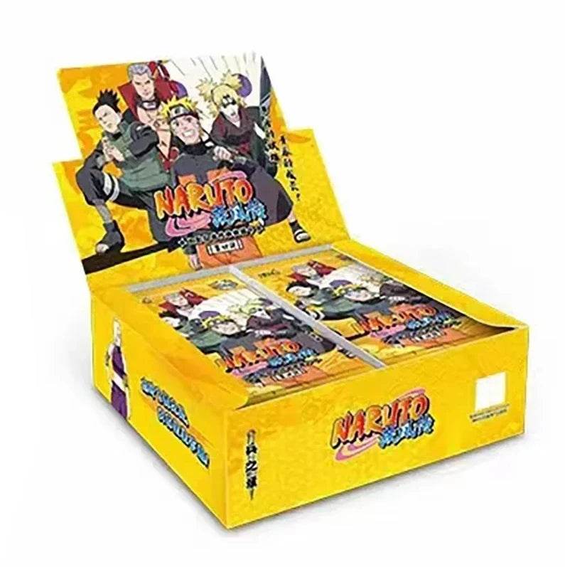 KAYOU Genuine Naruto Cards Box Anime Figure Card Booster Pack Sasuke Collection Flash Card Toy Birthday Christmas Gift for Kids - AIAZ