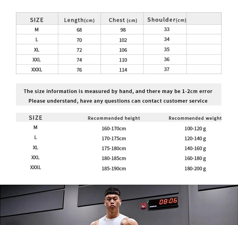 Men's Brand Summer Gym Cotton Tank Top Sleeveless Shirt Man Bodybuilding Clothing Casual Fitness Workout Running Vest Sportswear