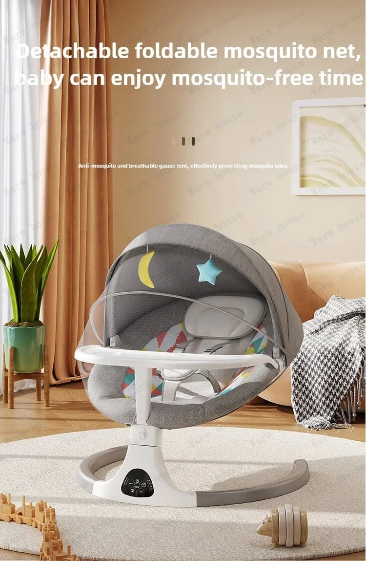 Baby Electric Rocking Chair Baby Electric Sleeping Basket Cooting Smart Rocking Chair for Children Electric Baby Swing