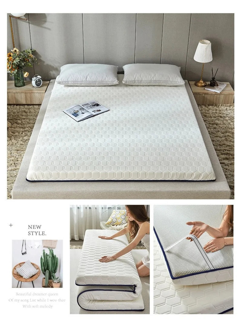 Household Thickened Foldable Tatami Cotton Mattress Cushion Non-Slip Mat for Home Student  Dormitory hotel Single Double Bed