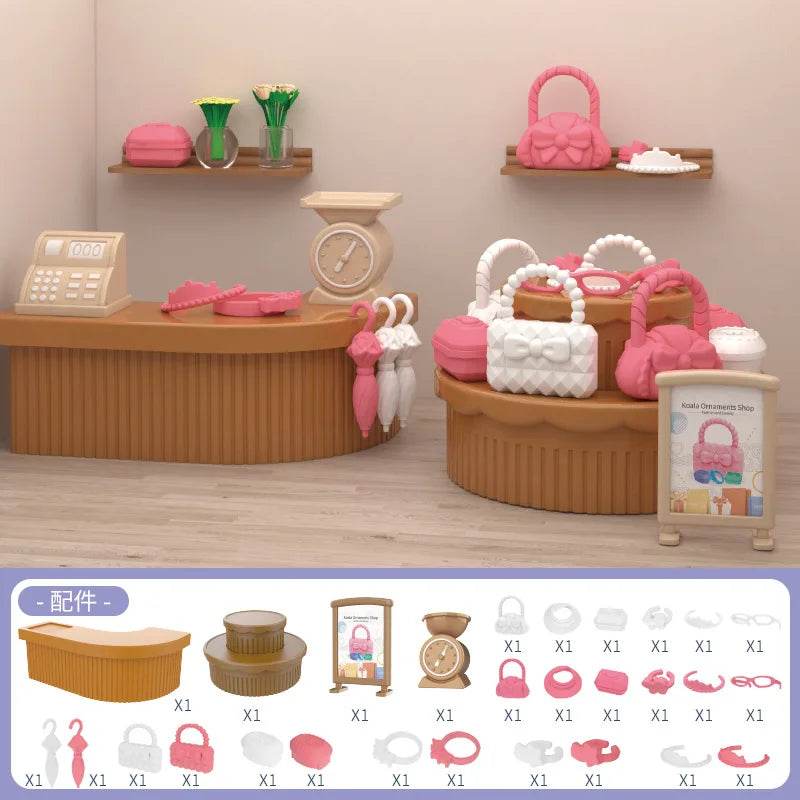 mini supermarket shopping games dollhouse furniture accessories Intellectual education toys for kid family interaction toys - AIAZ