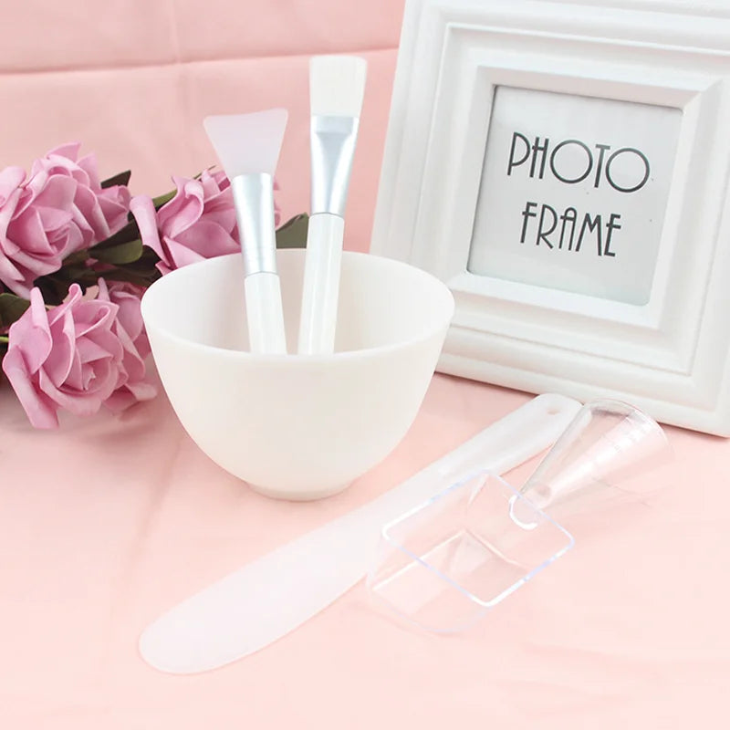 Face Set for Mask Mixing Bowl Girls Facial Skin Care Tools Kit Women Beauty Supplies Makeup DIY Mask Tool Set Facial Care Tool