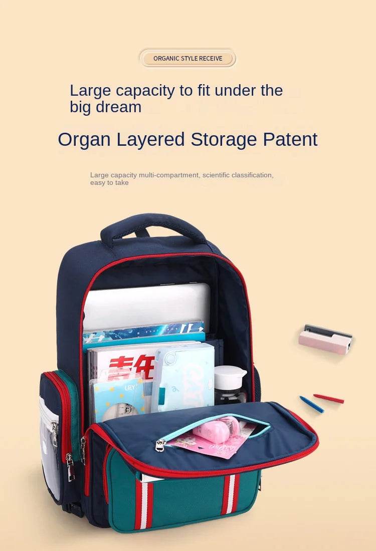 Rolling Backpacks for Primary School Children Trolley School Student Backpack Wheeled Bag Back To School Backpacks with Wheels - AIAZ