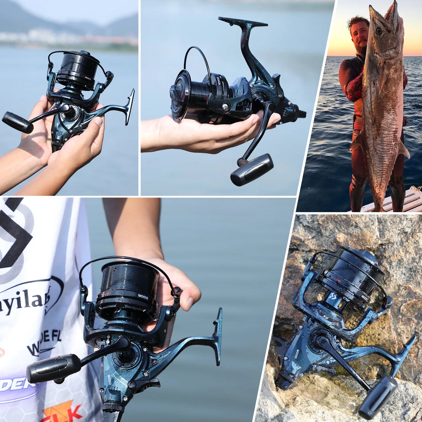Sougayilang Fishing Reel 13+1BB 4.6:1 Gear Ratio Jigging Reel Max Drag 25KG Anti-corrosion Spinning Reel for Saltwater Pesca