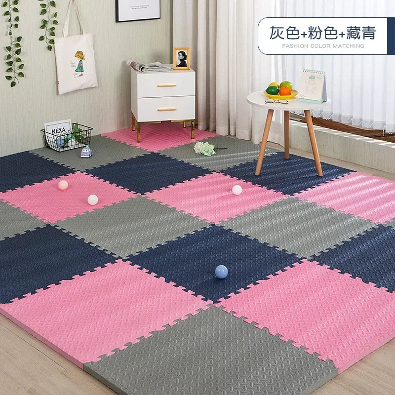 30x30x1cm Baby Play Mats Plain Color Puzzle Mats EVA Foam Mat Kids Jigsaw Mats For Bedroom Protective Floor Tiles Mat Baby Games