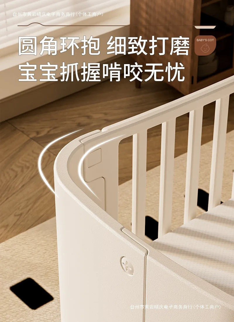 Crib Adjustable Movable Splicing Game Bed Baby Multifunctional Diaper Table