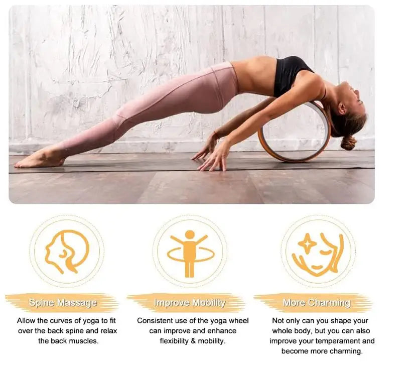 Hot Sell Fitness Gym Eco Cork Roller Yoga Wheel Set of 3 for Back Pain Relief