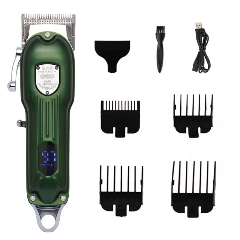 Professional Dog Hair Clipper All Metal Rechargeable Pet Trimmer Cat Shaver Cutting Machine Puppy Grooming Haircut Low Noice