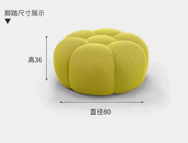 Minimalist European Living Room Sofas Design Double Adult Puffs Bubble Backrest Compressed Boneless Chaise Divano Furniture Home