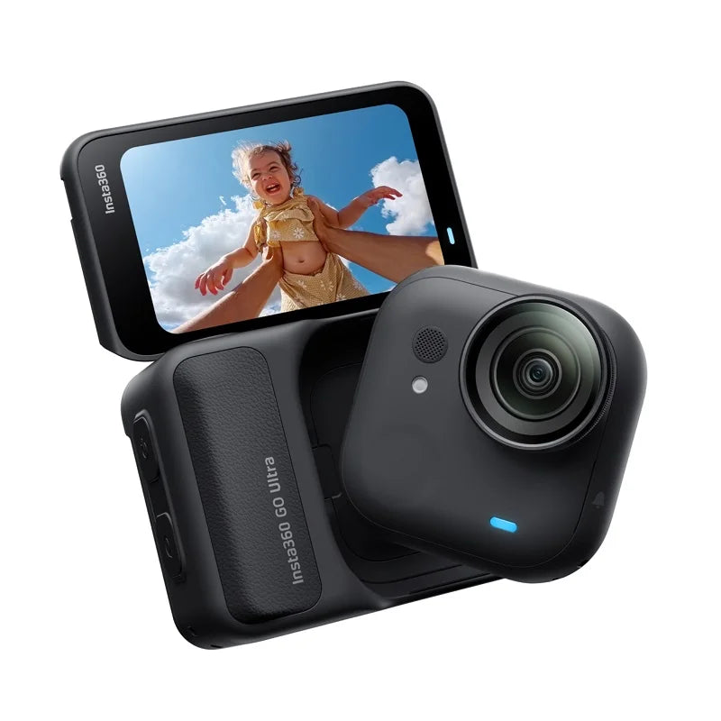 2025 NEW Insta360 Go Ultra Mini  Camera 53g 1/1.28 Inch Image Sensor FlowState Wi-Fi GPS Insta 360 GO Ultra Action Sport Camera