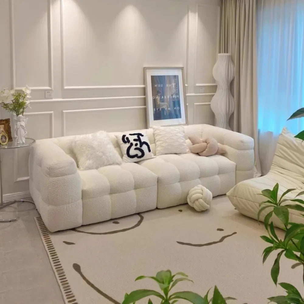Family Luxury Living Room Sofas European Modern Plush Reclining Sofa Corner Lounger Muebles Para El Hogar Home Decoration