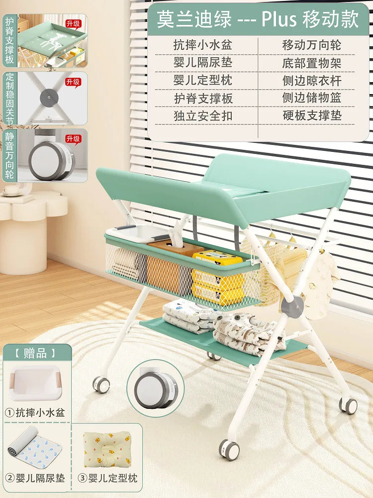 Baby Care Table Portable Multi-functional Baby Changing Table Children's Massage Foldable Bath Table