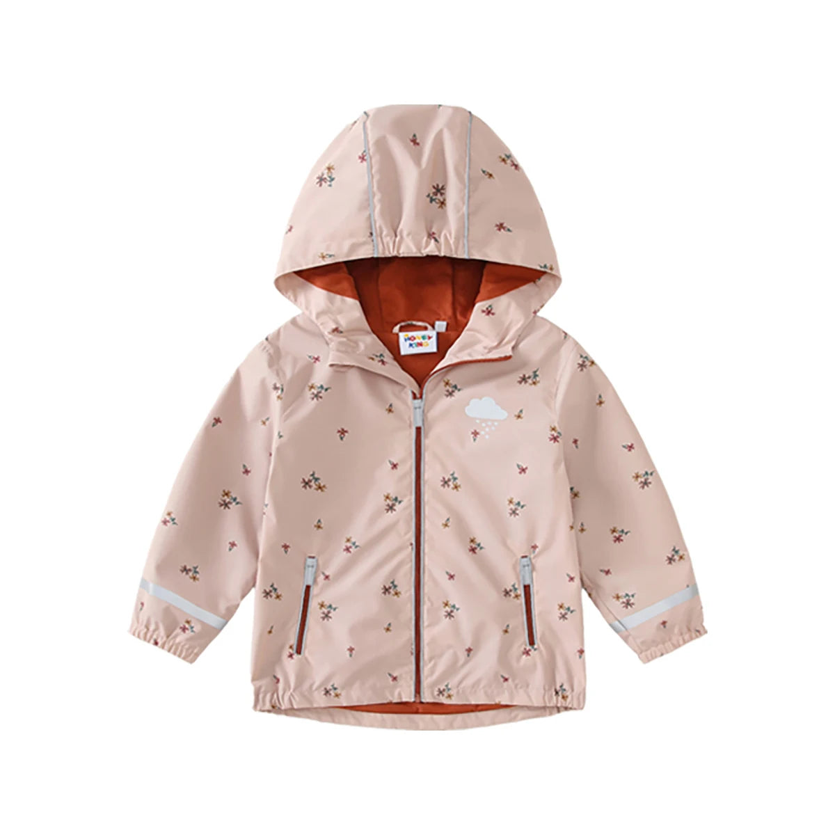 HONEYKING Children's Clothing Sets Raincoat Suit Baby Waterproof Overalls Pants Girls Jumpsuit For Kids Jacket And Trousers Set