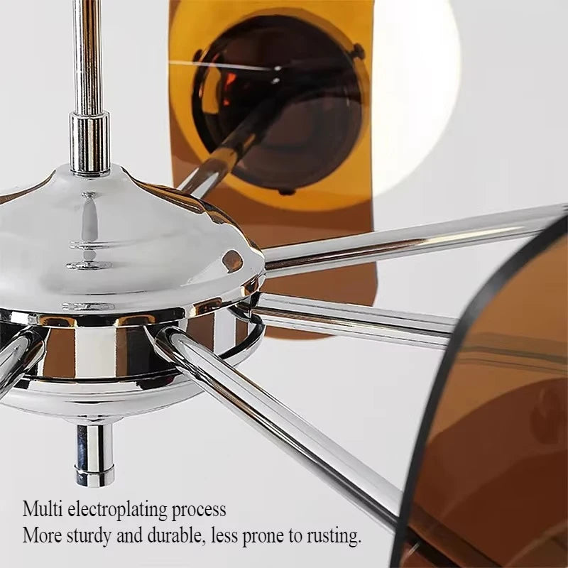 Nordic medieval glass magic bean dining table pendant light LED wabi sabi style living room bedroom home decoration lighting