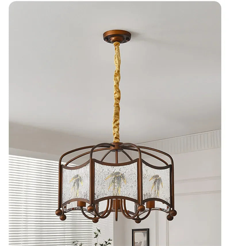 TEMOU Contemporary Restaurant Pendant Lamp French Retro Bedroom Study Villa Hotel Rooms Bar Counter Cafe  Aisle Light