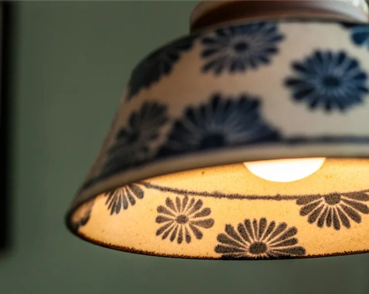 IWHD 2024 New Style Nordic Modern LED Pendant Lights Fixtures 4W Bedroom Dinning Living Room Ceramic Beside Lamp Hanglamp