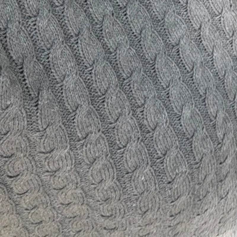 Women's Cable Knit Cardigan Solid Color Round Neck Short Sleeve Button-front Closure Crop Sweaters - AIAZ