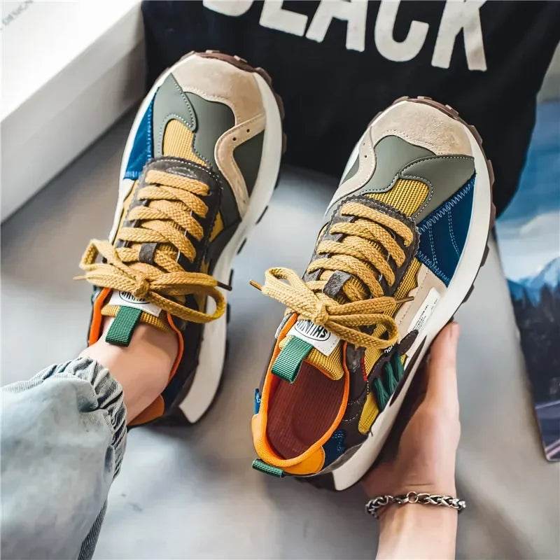 Men's Sports Shoes Male Casual Shoe platform Wear-resistant Shock-absorbing Anti Slip Comfortable Men Shoes Zapatillas De Hombre - AIAZ