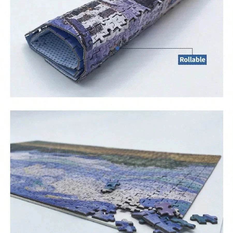 38*26cm Mini Jigsaw Puzzle 1000 Pieces for Adults Famous Oil Painting Van Gogh Puzzle Christmas Gift Toy Educational Toys - AIAZ