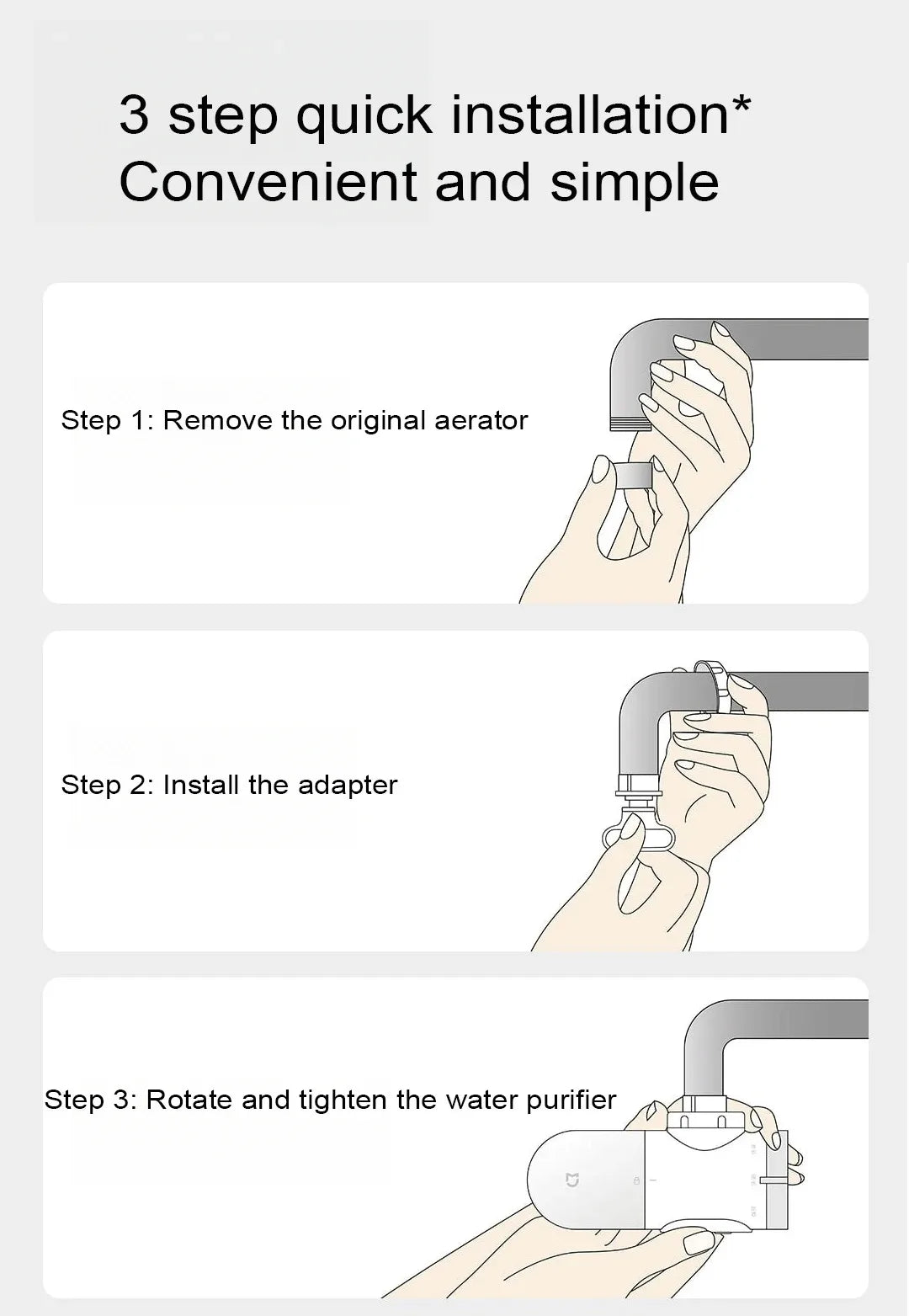 2024 New XIAOMI Mijia Faucet Water Purifier 2 Household Kitchen Tap Visible Water Filter Activated Carbon Percolator System