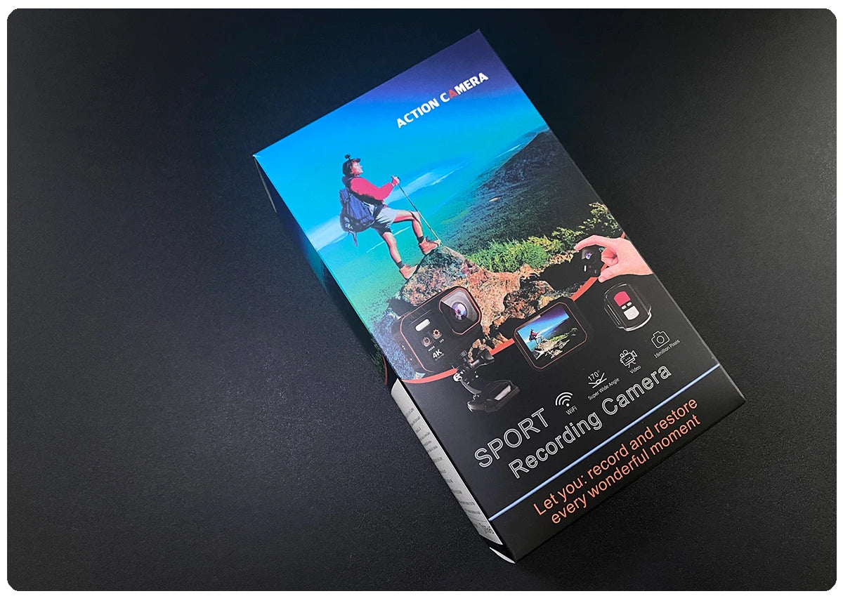 4K Action Camera 4K60FPS With Remote Control Screen Waterproof Sport Camera drive recorder Sports Camera Helmet Action Cam