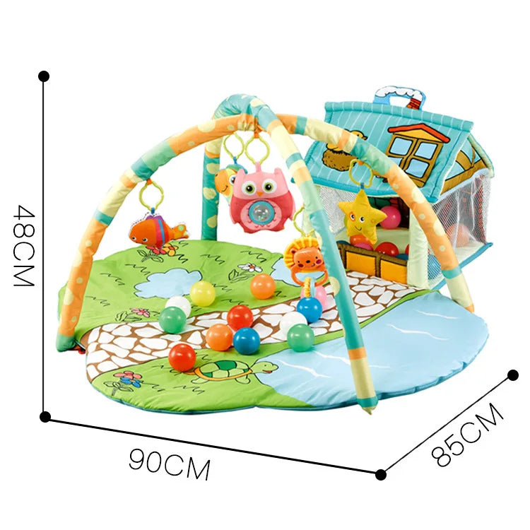 3-in-1 Baby Activity Gym Baby Play Mat Educational Toys Puzzle Crawling Blanket Infant Game Pad Rug Gift Baby Toys 0-12 Months