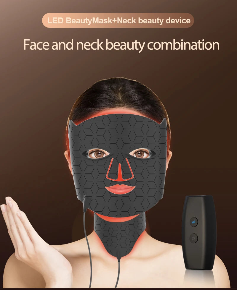 Photon Rejuvenation LED Mask Household Beauty  Red Light Face and Neck beauty equipment