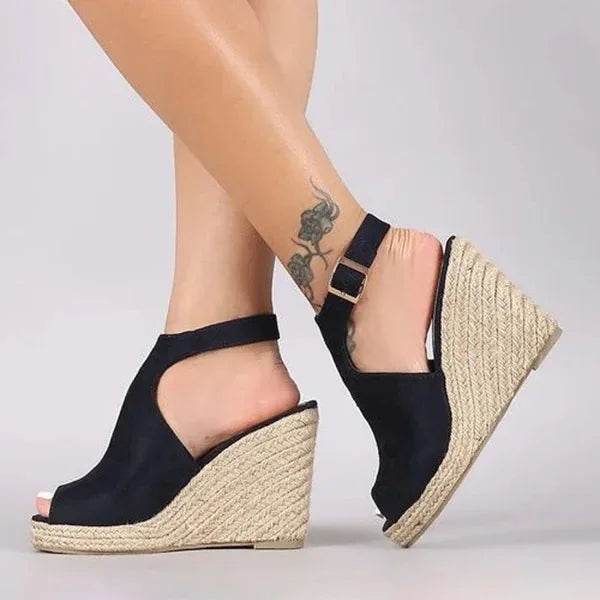 Platform Sandals Woman Wedges Summer Women's Shoes 2024 Dress Slides Gladiator Mules Espadrilles Elegant Luxury Fashion Medical - AIAZ
