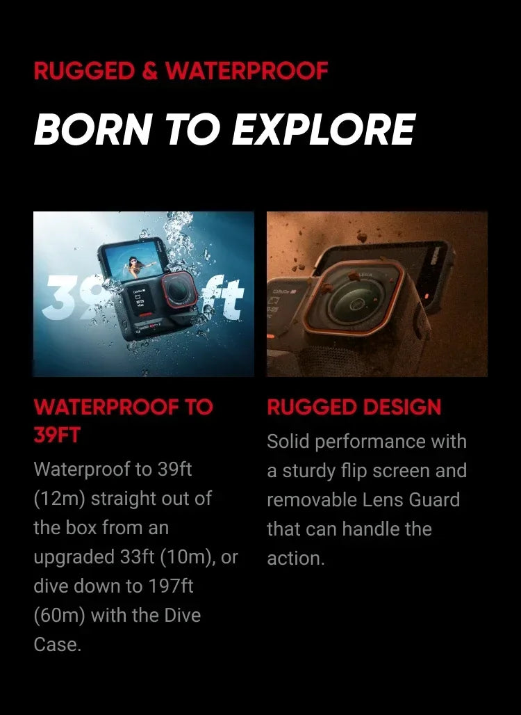 Original Insta360 Ace Pro 2 8K AI Powered Action Cam - Dual Battery Standard Bundle 360 derece aksiyon kamera  4k camera  go pro