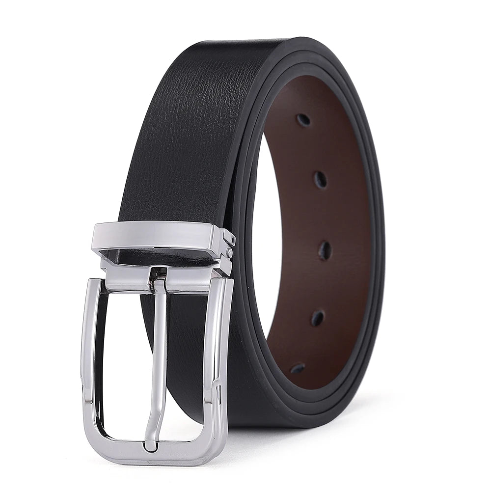 Pin Buckle Cowskin Belts for Men High Quality Men's Leather Belt Designer Strap Male Fashion Luxury Brand Waist Accessories