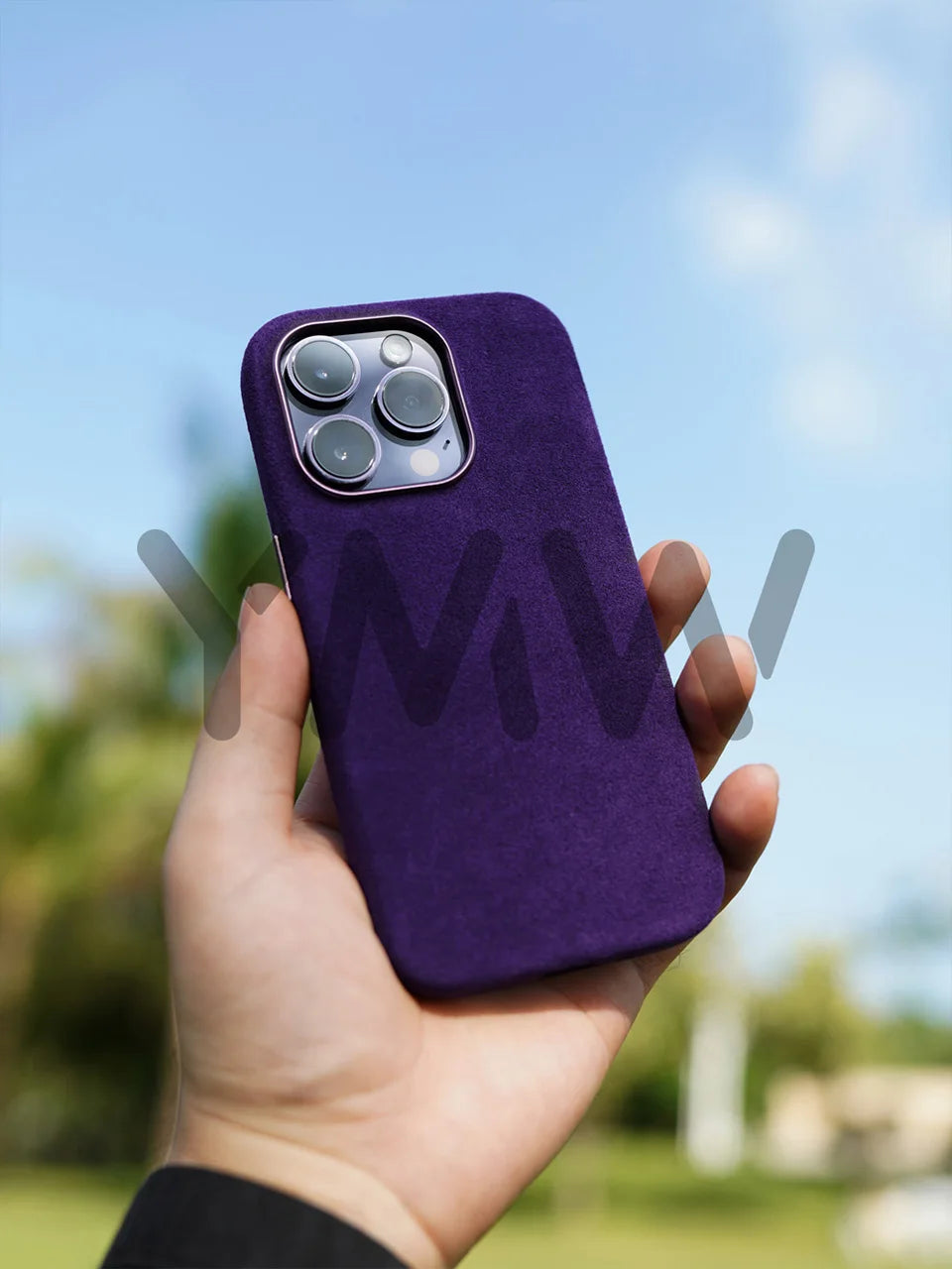 Magnetic ALCANTARA Case for iPhone 17 16 Pro Max 15 14 Luxury Suede Leather Supercar Phone Cases Camera Button Cover
