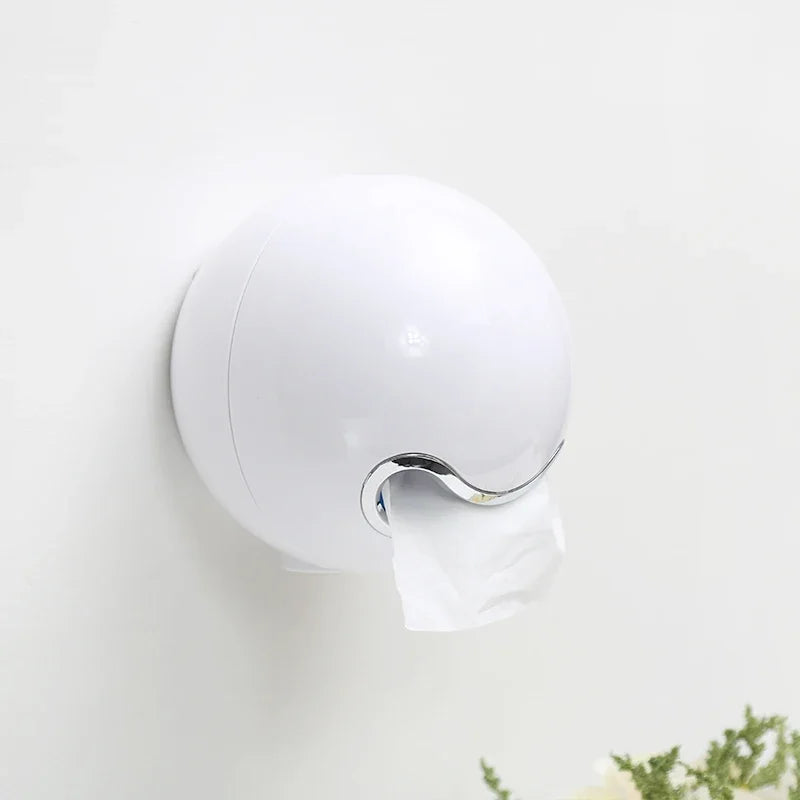 Golden Paper Holder Wall-mounted Toilet Brush Plastic Creative Toilet Paper Box Nordic Trash Can Waste Bins Bathroom Accessories